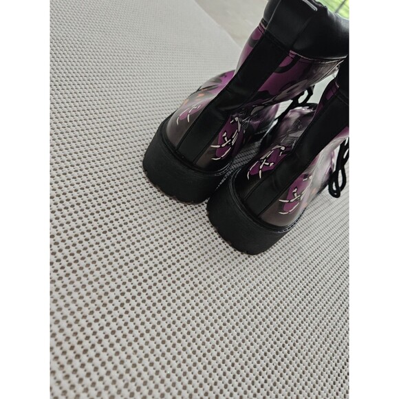 Jack Women's Skellington Purple Ankle Boots, Size 40 - Picture 3 of 6
